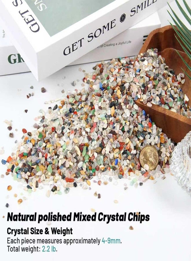 Orientrea Natural Gemstone Aquarium Gravel 2.2 Lb - Premium Aquarium Sand & Fish Tank Gravel | Decorative Fish Tank Rocks | Rocks for Fish Tank, Aquarium Decor & Fish Tank Decorations - Image 2